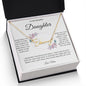 To My Beautiful Daughter From Mom | Hold This Close and Feel My Love Personalized Necklace - United Trend