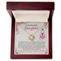 To My Beautiful Daughter | You Are The Light In My Heart Knot Necklace - United Trend