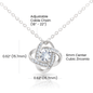 To My Beautiful Daughter | You Are The Light In My Heart Knot Necklace - United Trend