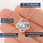 To My Beautiful Daughter | You Are The Light In My Heart Knot Necklace - United Trend