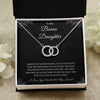 To My Bonus Daughter | Love You No Matter What Perfect Pair Necklace - United Trend