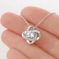 To My Bonus Daughter | Shine Like The Brightest Star Love Knot Necklace - United Trend
