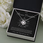 To My Bonus Daughter | Shine Like The Brightest Star Love Knot Necklace - United Trend