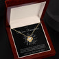 To My Bonus Daughter | Shine Like The Brightest Star Love Knot Necklace - United Trend