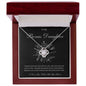 To My Bonus Daughter | Shine Like The Brightest Star Love Knot Necklace - United Trend