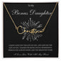 To My Bonus Daughter Shine Like The Brightest Star Personalized Name Necklace - United Trend