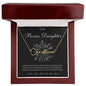 To My Bonus Daughter Shine Like The Brightest Star Personalized Name Necklace - United Trend