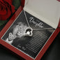 To My Daughter From Dad | I'm Always Right There Heart Necklace - United Trend