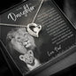 To My Daughter From Dad | I'm Always Right There Heart Necklace - United Trend