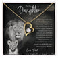 To My Daughter From Dad | I'm Always Right There Heart Necklace - United Trend