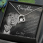 To My Daughter From Dad | I'm Always Right There Heart Necklace - United Trend