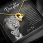 To My Daughter From Dad | I'm Always Right There Heart Necklace - United Trend