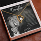 To My Daughter From Dad | I'm Always Right There Heart Necklace - United Trend