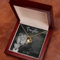 To My Daughter From Dad | I'm Always Right There Heart Necklace - United Trend
