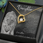 To My Daughter From Mom | I'm Always Right There | CZ Forever Love Necklace - United Trend