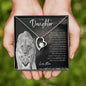 To My Daughter From Mom | I'm Always Right There | CZ Forever Love Necklace - United Trend