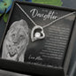 To My Daughter From Mom | I'm Always Right There | CZ Forever Love Necklace - United Trend