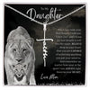 To My Daughter | I'm Always Right There | Faith Cross Necklace - United Trend