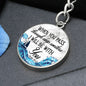 When You Pass Through Deep Waters I Will Be With You | Optional Engraving | Circle Keychain - United Trend