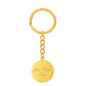 When You Pass Through Deep Waters I Will Be With You | Optional Engraving | Circle Keychain - United Trend
