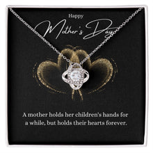  Happy Mother's Day | A Mother Holds Her Children Forever | CZ Knot Necklace - United Trend