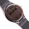 My Man I Love You | Engraved Wooden Watch - United Trend
