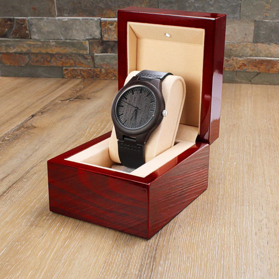 My Man I Love You | Engraved Wooden Watch - United Trend
