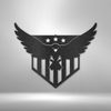 Swooping American Eagle - Steel Sign - United Trend