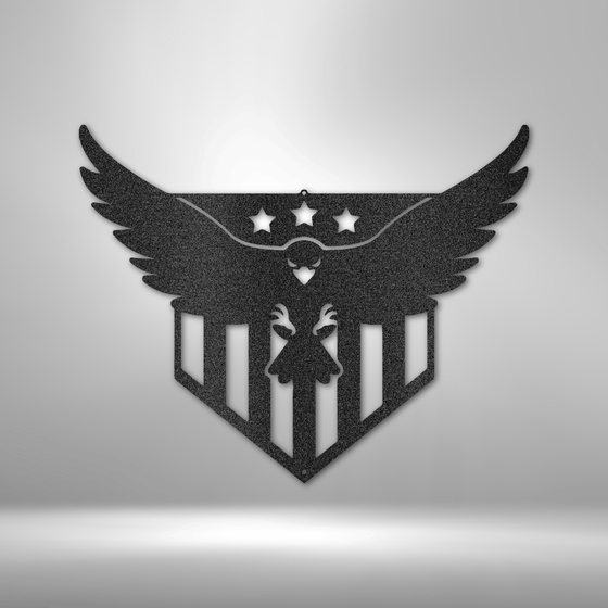 Swooping American Eagle - Steel Sign - United Trend