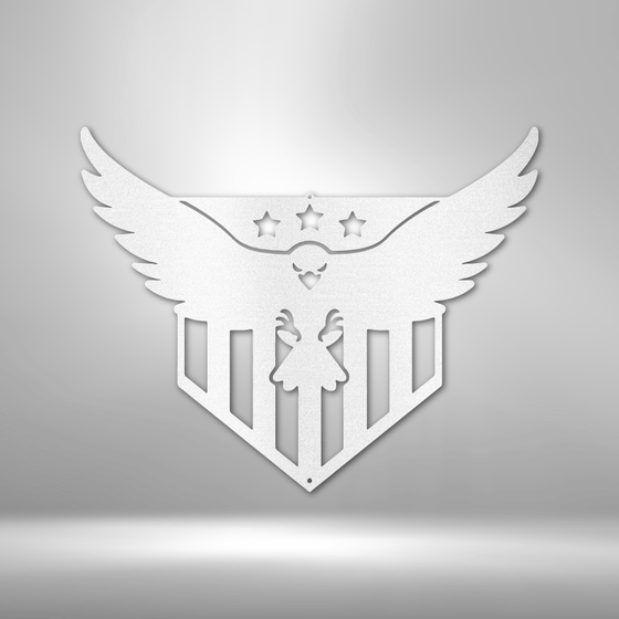 Swooping American Eagle - Steel Sign - United Trend