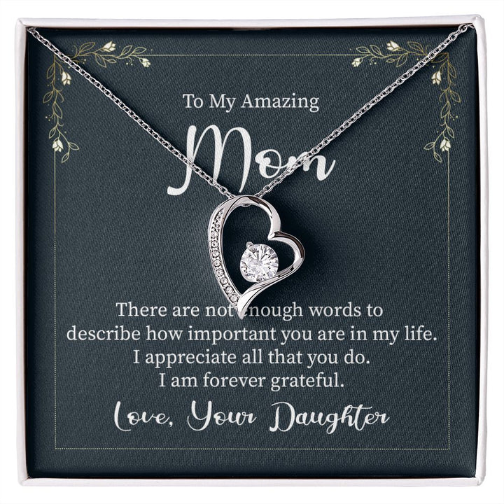 To My Amazing Mom Love Your Daughter | Forever Love Necklace - United Trend