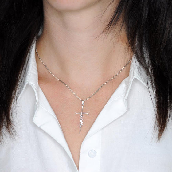 To My Beautiful Mom From Son or Daughter | You Gave Me Confidence | Faith Cross Necklace - United Trend