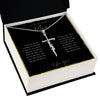 To My Beautiful Mom From Son or Daughter | You Gave Me Confidence | Faith Cross Necklace - United Trend