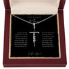 To My Beautiful Mom From Son or Daughter | You Gave Me Confidence | Faith Cross Necklace - United Trend