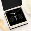 To My Beautiful Mom From Son or Daughter | You Gave Me Confidence | Faith Cross Necklace - United Trend