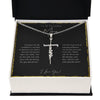 To My Beautiful Mom From Son or Daughter | You Gave Me Confidence | Faith Cross Necklace - United Trend