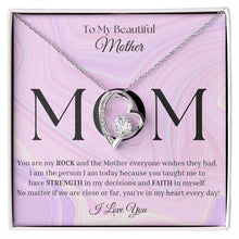  To My Beautiful Mother | You're My Rock | Heart Necklace - United Trend