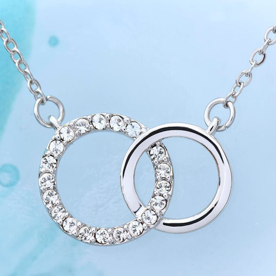 To My Bonus Daughter | Love You No Matter What Perfect Pair Necklace - United Trend
