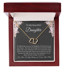  To My Daughter From Mom | You Are The Light In My Heart Necklace - United Trend