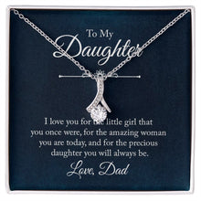  To My Daughter I Love You From Dad | Alluring Beauty Necklace - United Trend