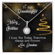  To My Granddaughter I Love You Merry Christmas | Eternal Hope Necklace - United Trend