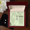 To My Mommy From Unborn Baby I Can't Wait To Meet You Alluring Beauty Necklace and CZ Earring Set - United Trend