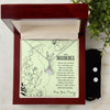 To My Mommy From Unborn Baby I Can't Wait To Meet You Alluring Beauty Necklace and CZ Earring Set - United Trend