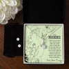 To My Mommy From Unborn Baby I Can't Wait To Meet You Alluring Beauty Necklace and CZ Earring Set - United Trend